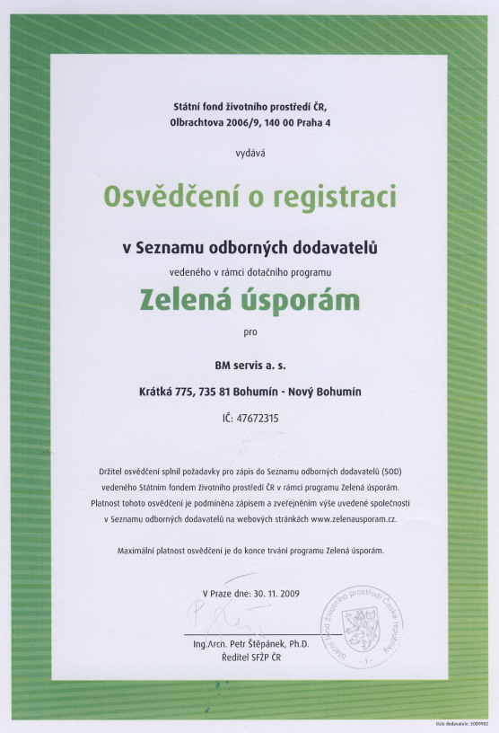 Zelen� �spor�m